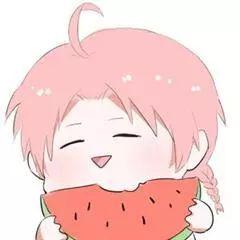 吃瓜图片q版,Q版吃瓜图萌化你的眼球